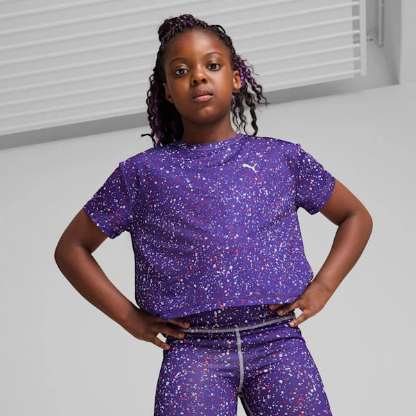 PUMA's Train Favourite Tee: Big Kid's Comfort in a Short Length. Get Moving, Get Noticed!
